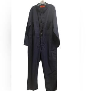 Perfect Workwear Coveralls Unisex 50 Industrial Utitlity Zip One-Piece Navy Blue